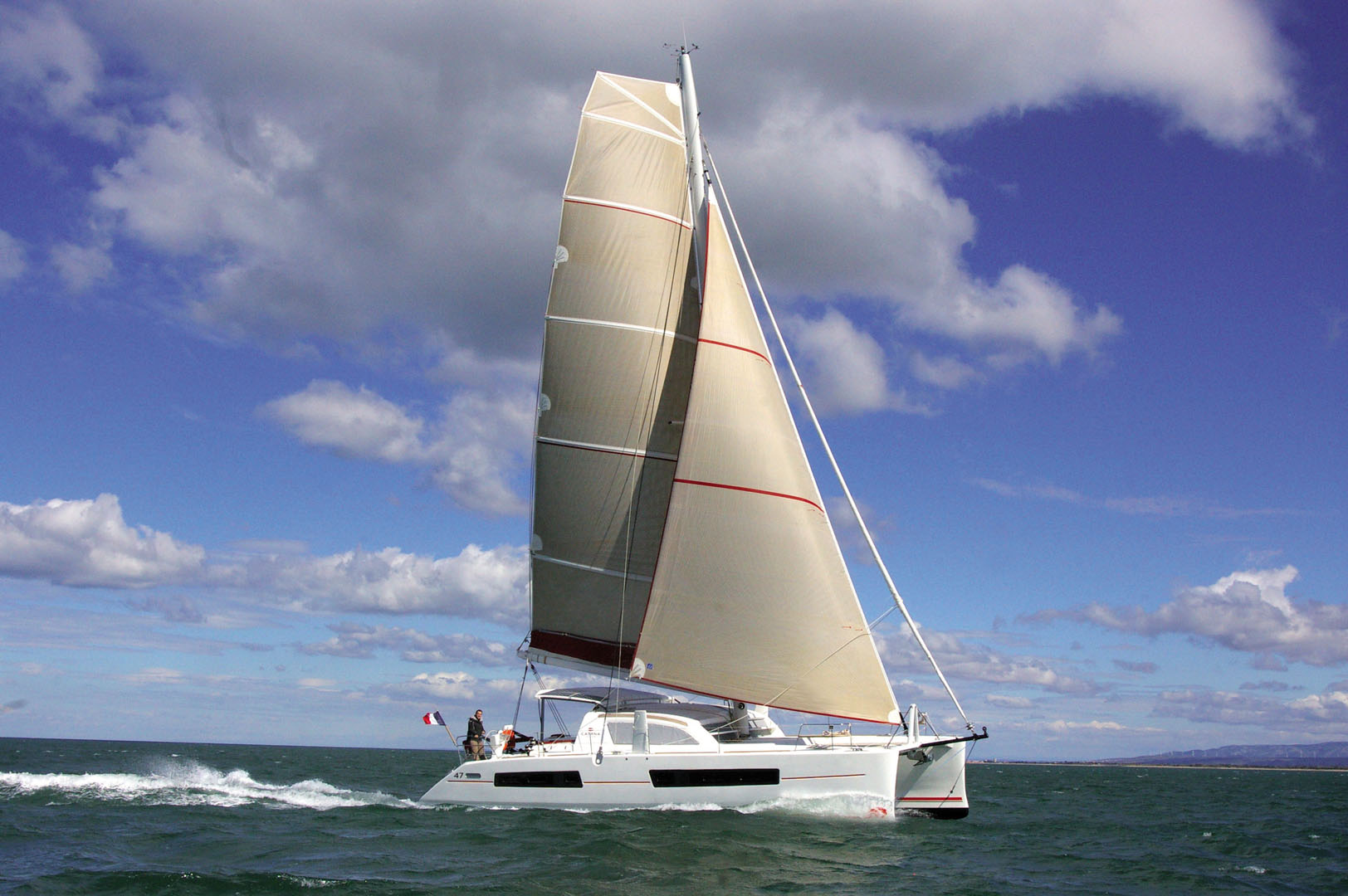 high end catamaran 46 feet catana 47 designer knots